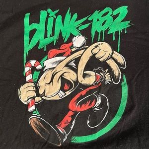 Blink 182 Christmas Bunny T Shirt M